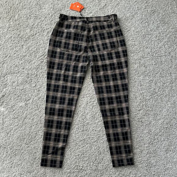 Men's YoungLA Dapper Dress Pants #615, 34x32 Black/OffwhitePlaid, NWT - Picture 1 of 8